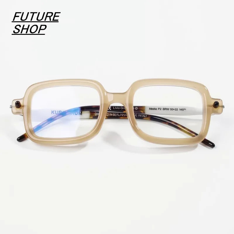 FUTURE UPDATE Unisex Bold Rectangular Punk-Inspired Sunglasses Frame