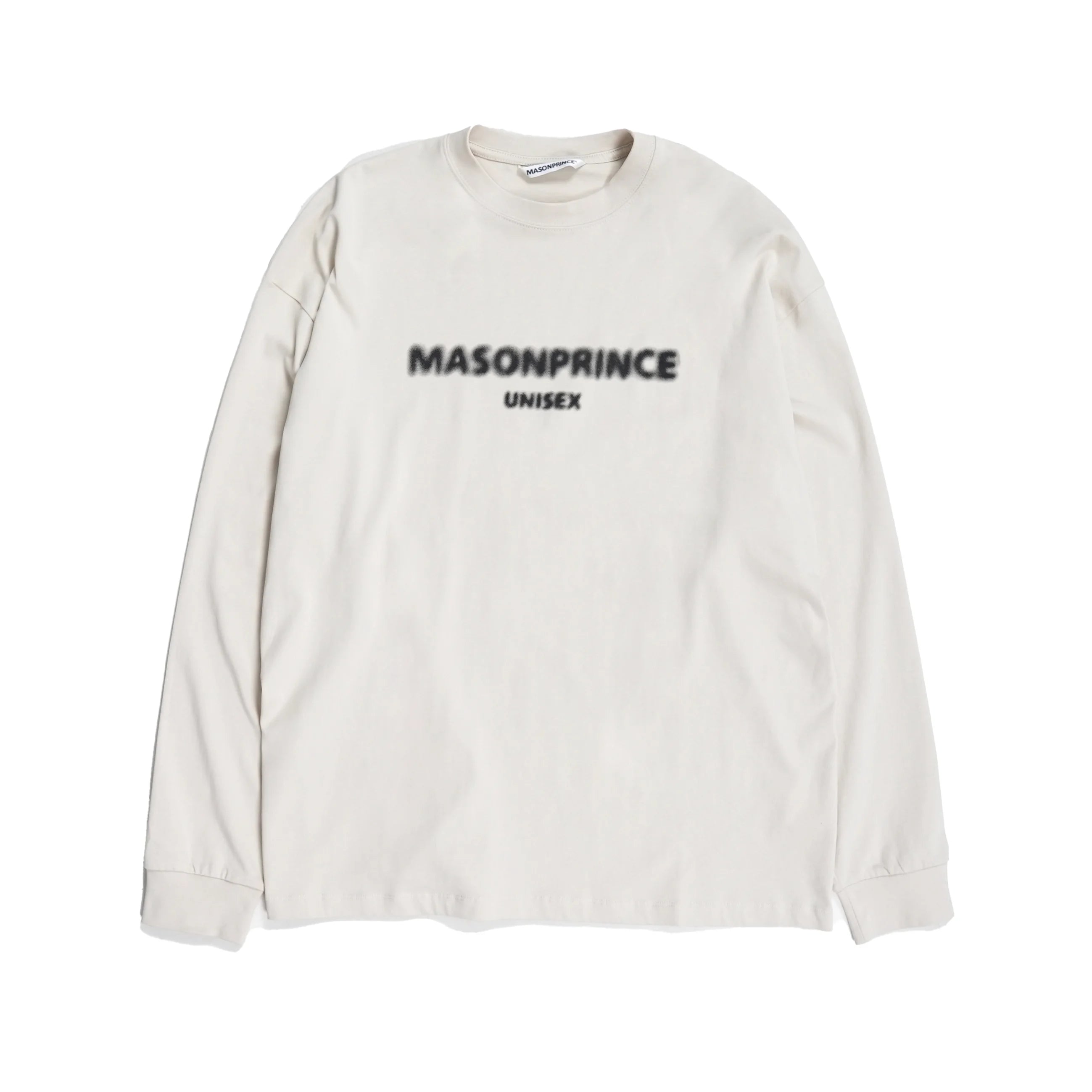 MASONPRINCE Men's Oversized Crewneck Sweatshirt with Fuzzy Lettering