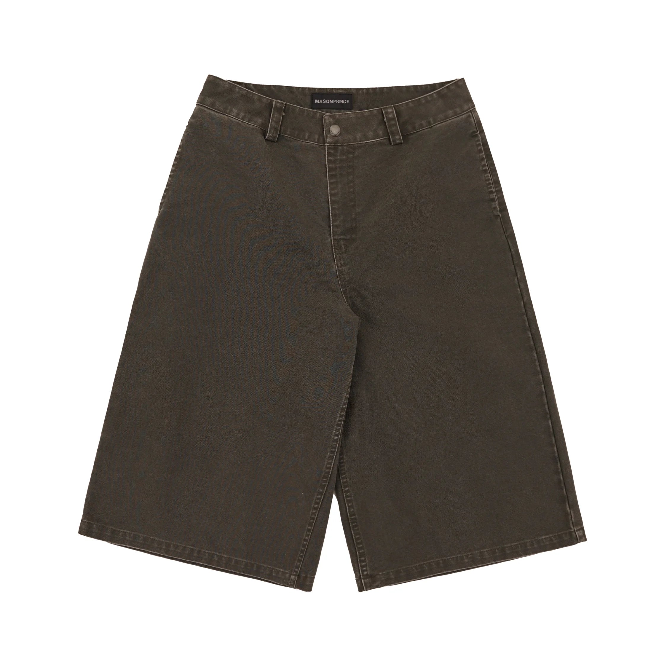 MASONPRINCE Men's Retro Wide-Leg Cropped Denim Pants