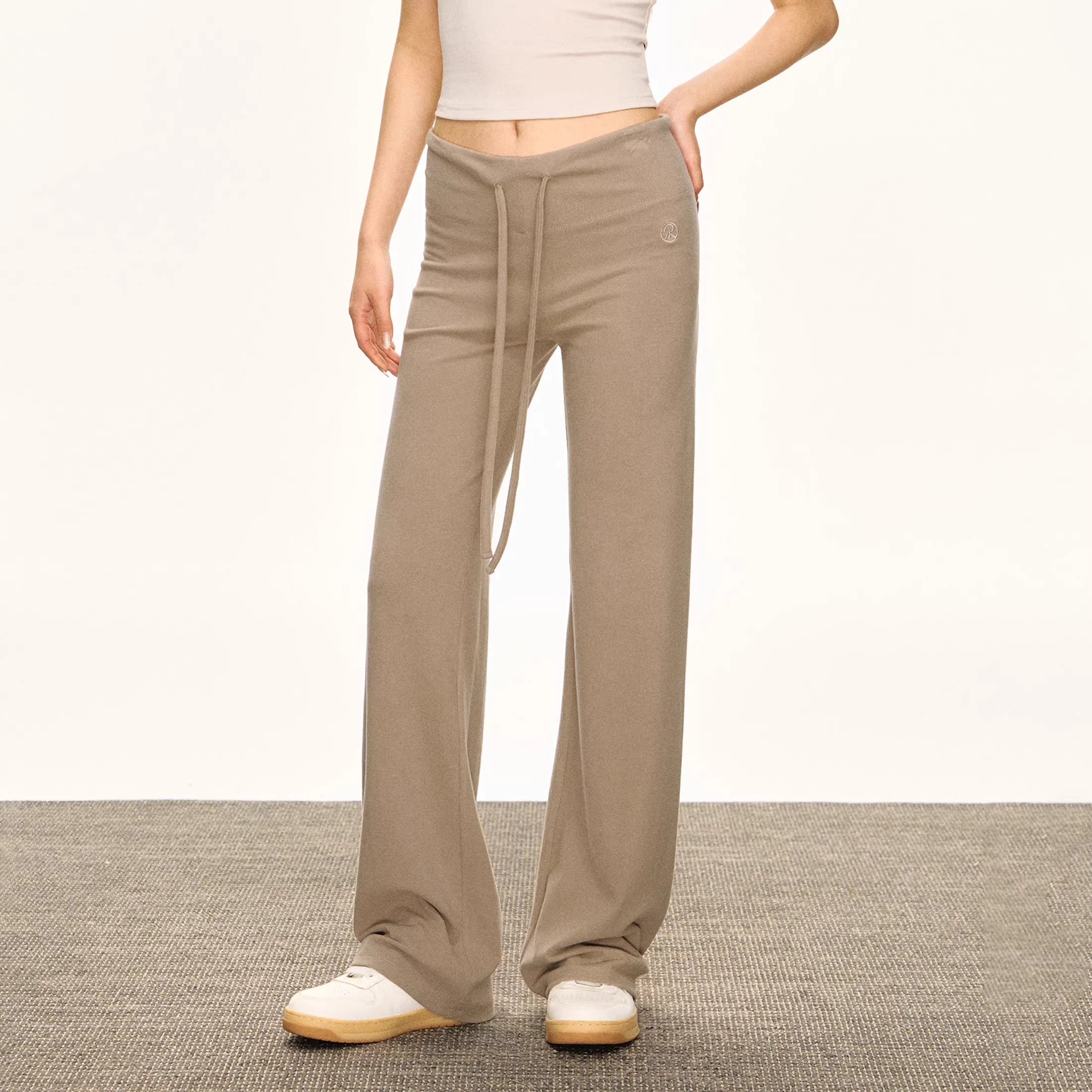 ARISEISM Women's Micro-Flared Casual Sweatpants with Drawstring Waist