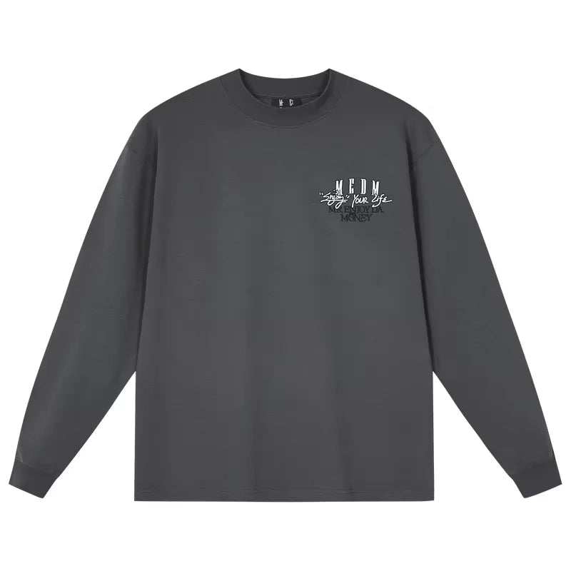 MEDM Thermal Crew Neck Long Sleeve T-Shirt for Fall and Winter