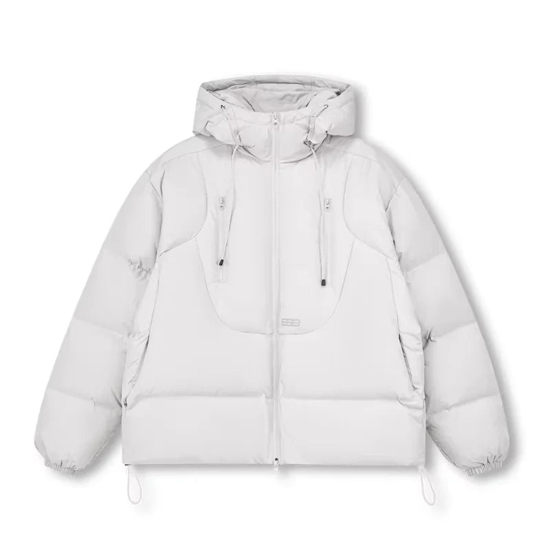 FPA Double-Zip Hooded Short Puffer Jacket with Duck Down Filling