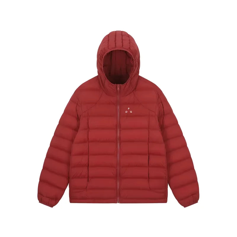 FPA Men's Lightweight Hooded Down Jacket with Ribbed Cuffs