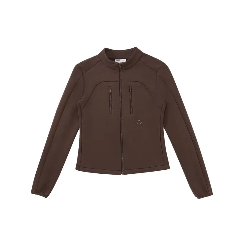 FPA Mercerized Oversized Zip-Up Sports Jacket for Women