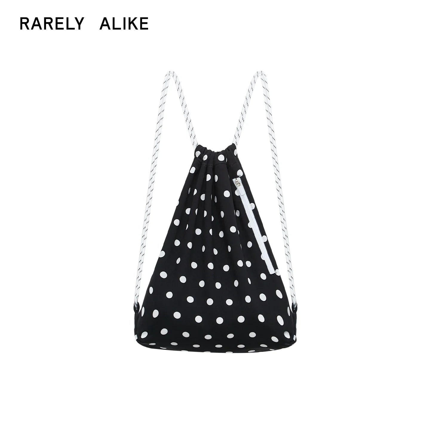 RARELY ALIKE Polka Dot Tie Bikini Three-Piece Set