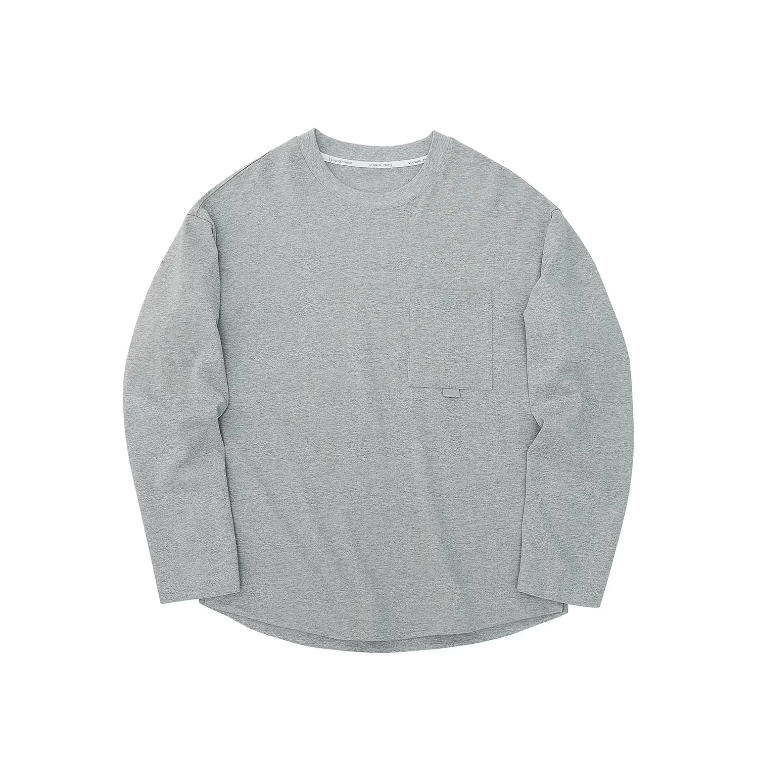 NANS Menswear Compact Spun Long Sleeve Pocket T-Shirt