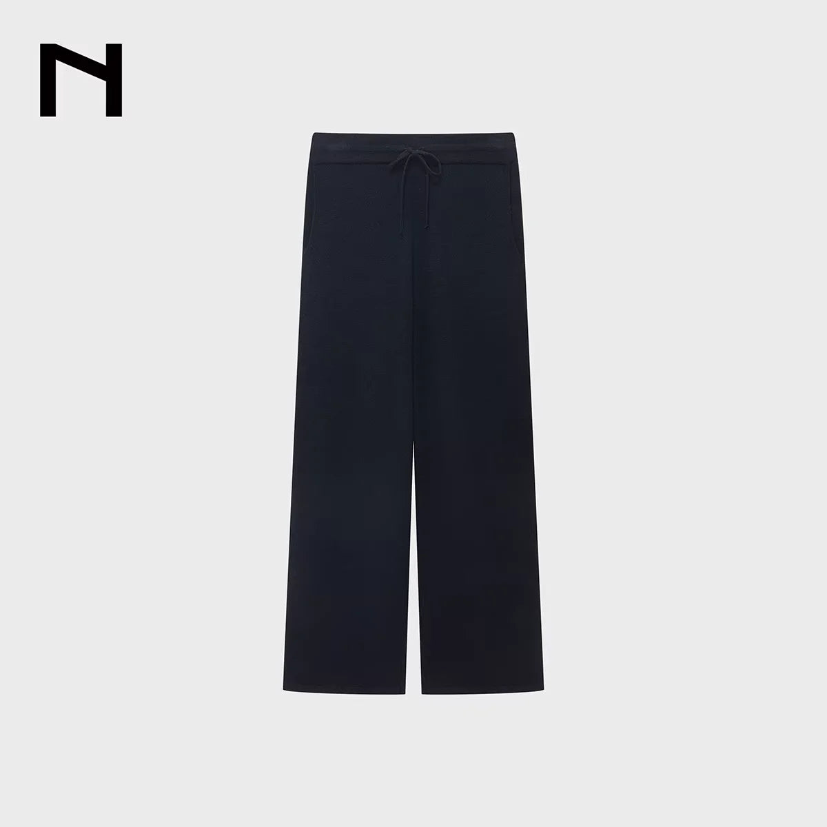 NANS Menswear Merino Wool Cashmere Blend Straight-Leg Knit Pants