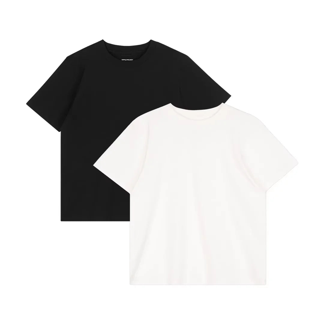 Simple Project Men's Cotton Short Sleeve Crew Neck T-Shirt