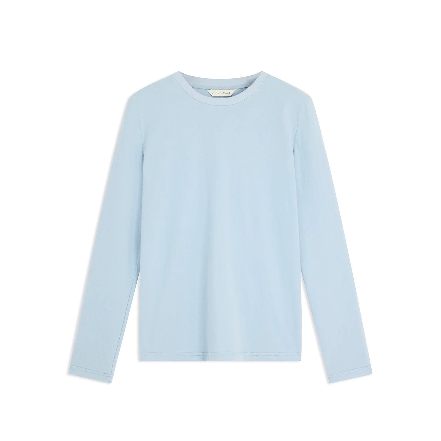 alright then Women's Brushed Cotton Crew Neck Long Sleeve T-Shirt