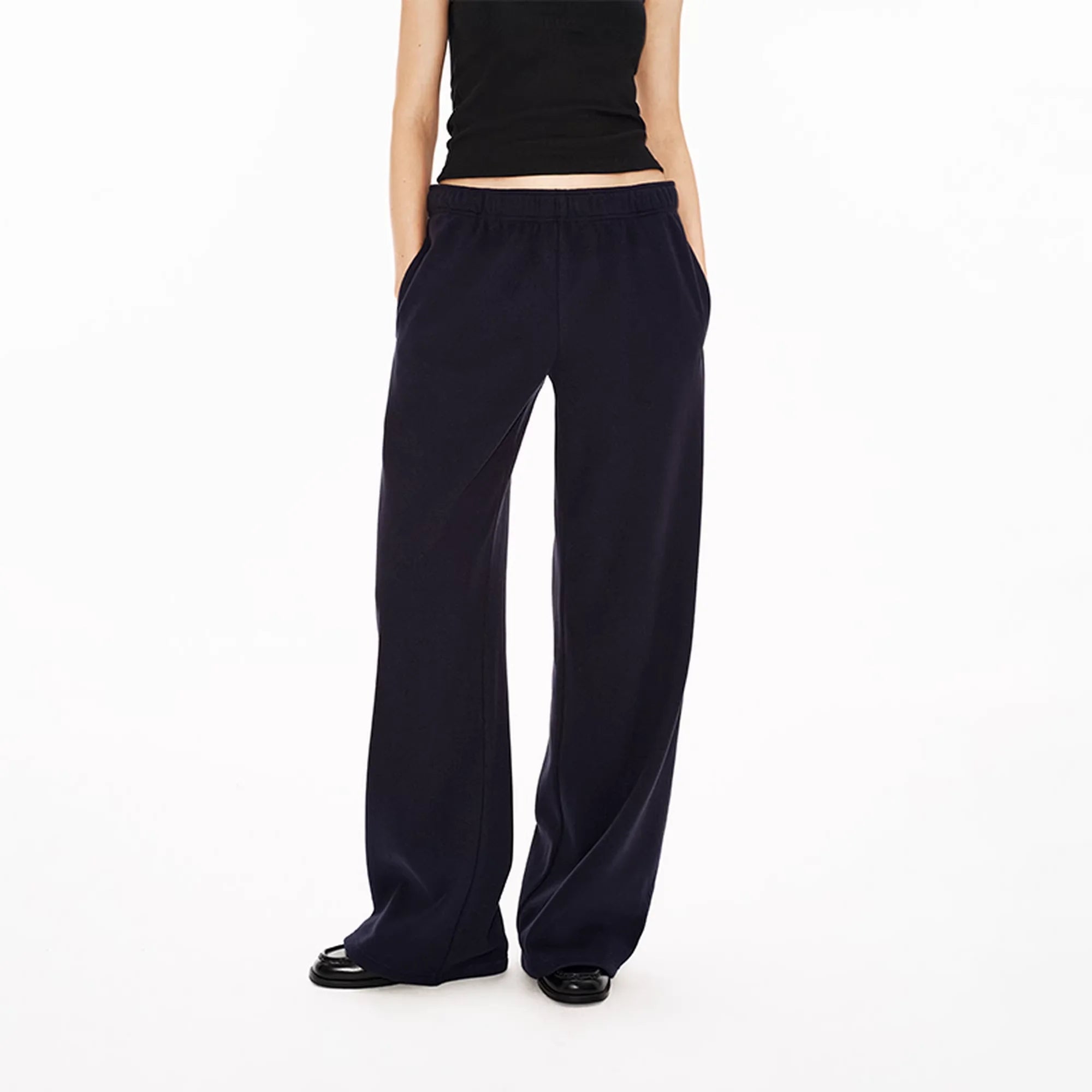 PUKI Textured Fleece Two-Piece Loungewear Set