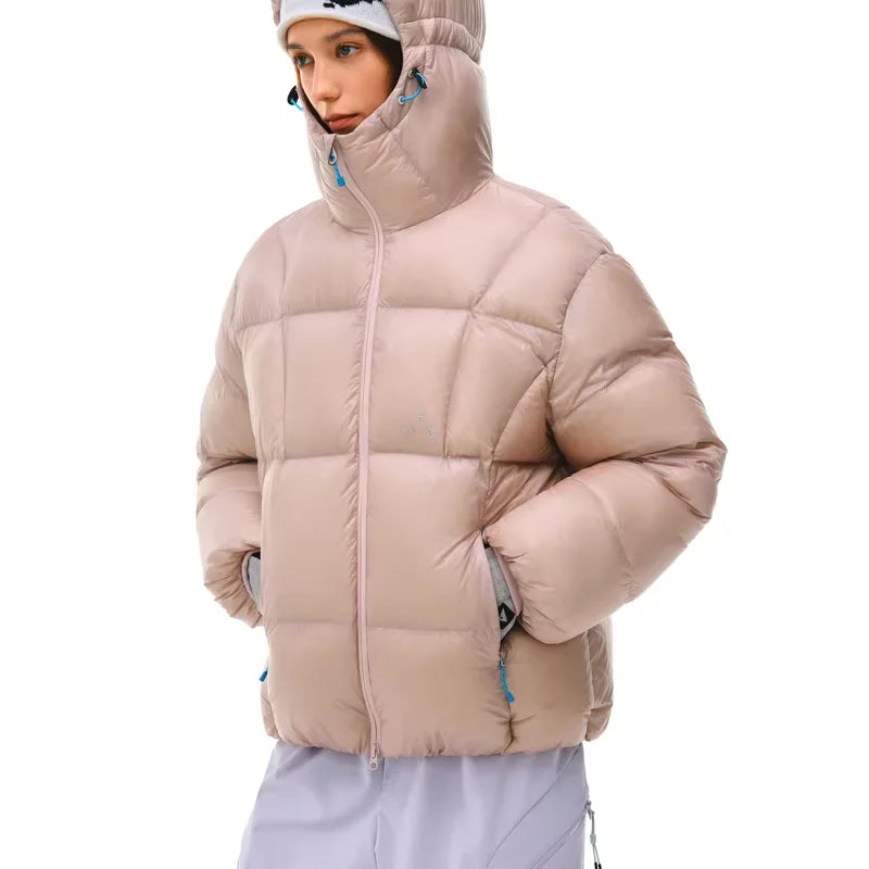 FPA 800FP 95% White Duck Down Water-Resistant Hooded Winter Jacket for Women
