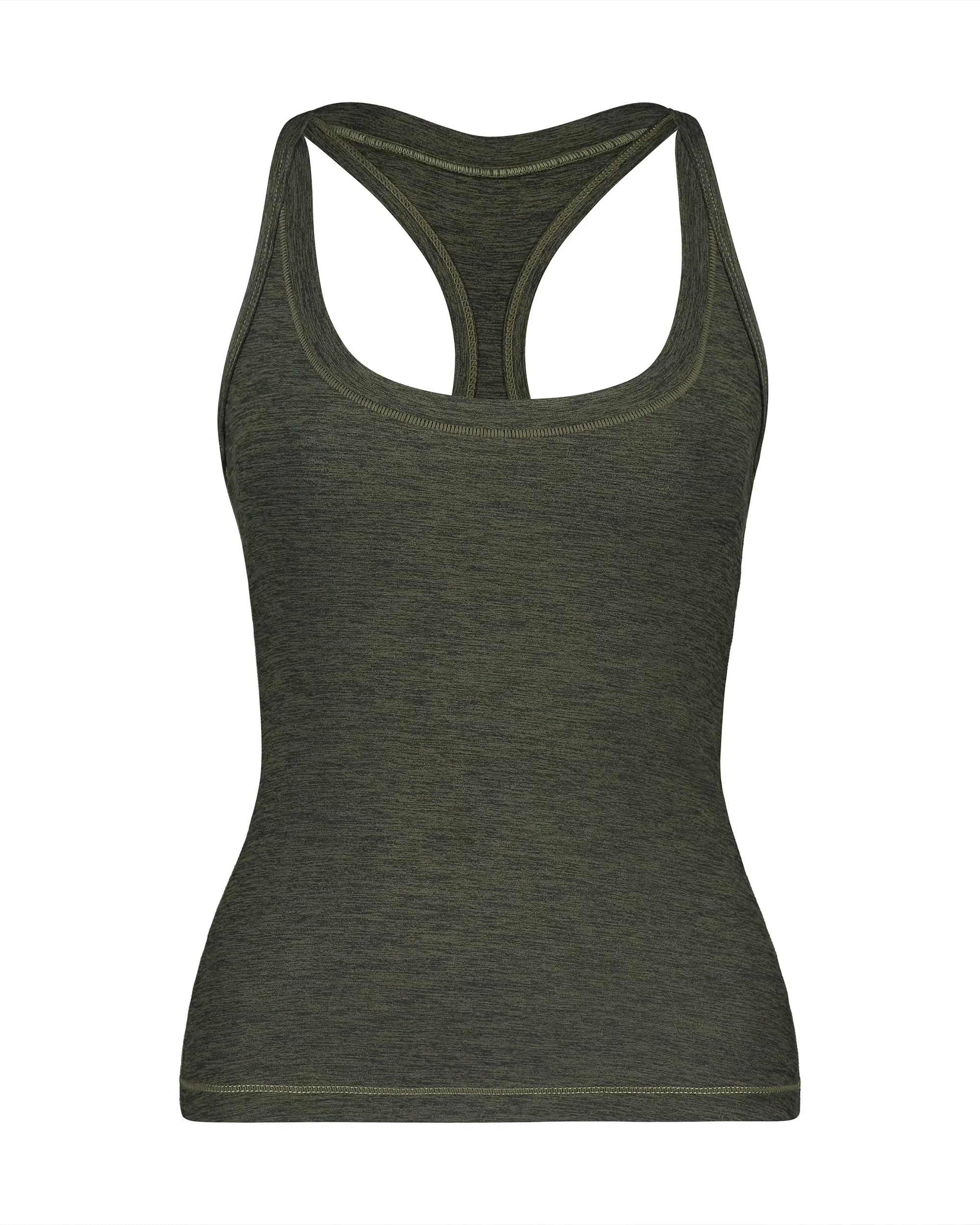 Fax Copy Express Long U-Neck Racerback Tank Top