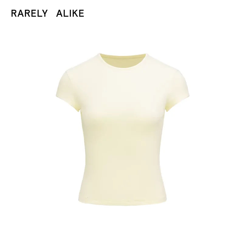 RARELY ALIKE Hourglass Fit Crew Neck Short Sleeve T-Shirt