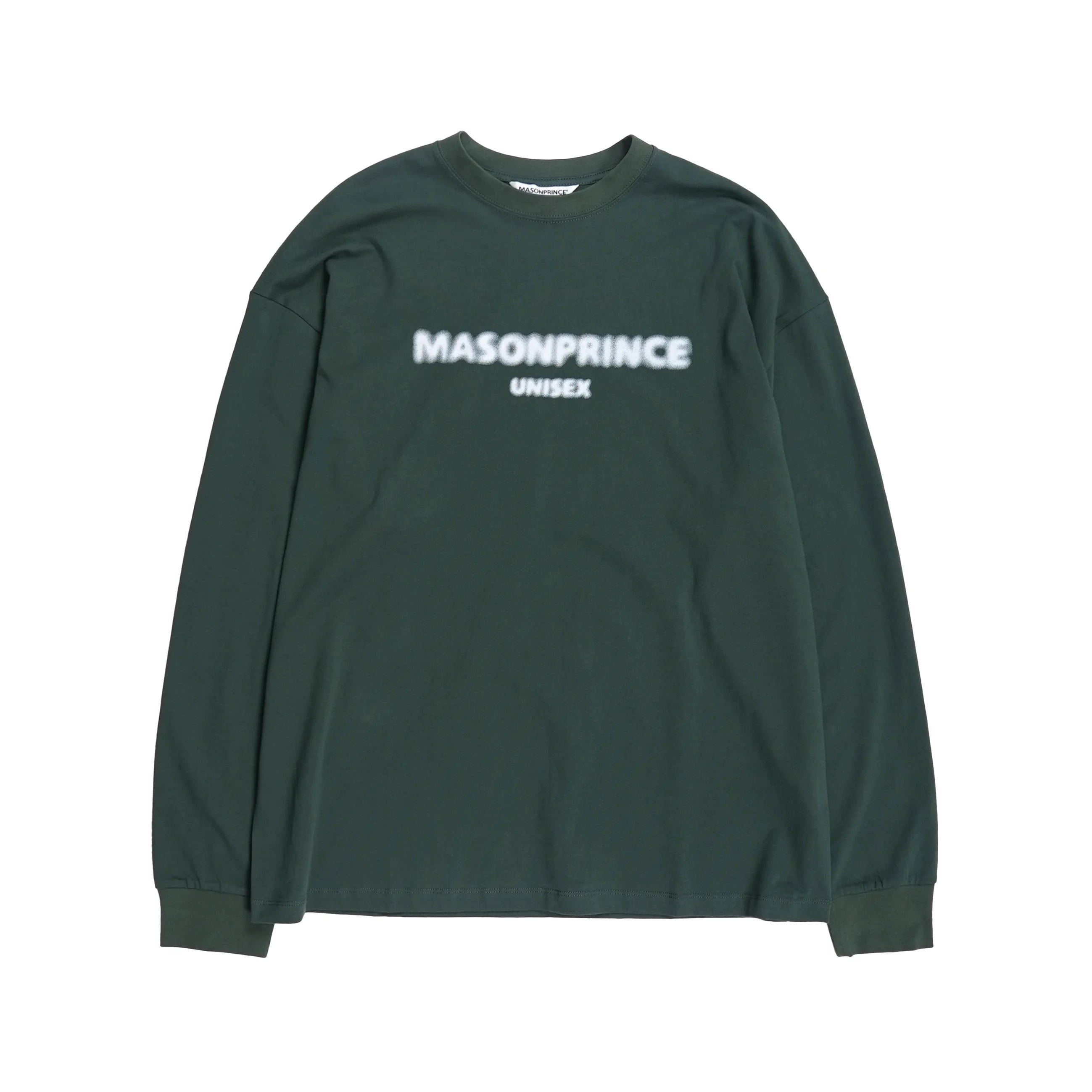 MASONPRINCE Men's Oversized Crewneck Sweatshirt with Fuzzy Lettering
