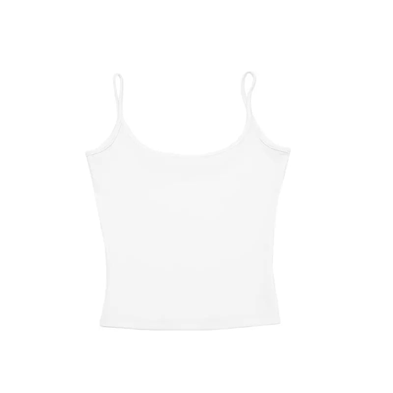 alright then Ribbed Stretch Cotton Tank Bodysuit with Hidden Support