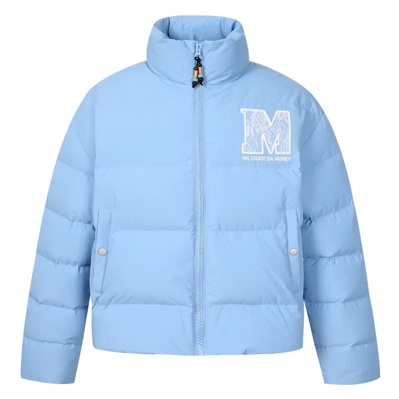 MEDM Men's Stand Collar Puffer Jacket – Warm and Cold-Resistant Winter Coat