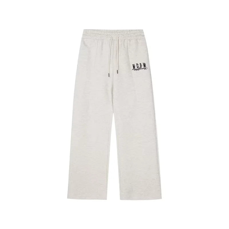 MEDM Unisex Air Layer Straight-Leg Sweatpants with Drawstring