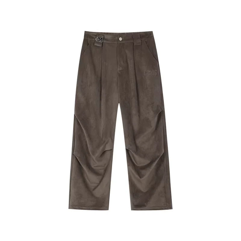 MEDM Men's Loose Wide-Leg Corduroy Cargo Pants - Autumn Casual Trousers