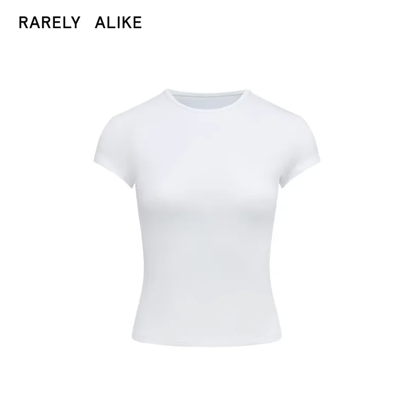 RARELY ALIKE Hourglass Fit Crew Neck Short Sleeve T-Shirt