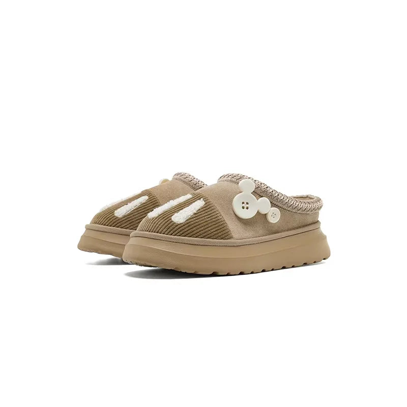 OLDORDER Platform Winter Snow Clogs with Closed Toe and Anti-Slip Sole for Women