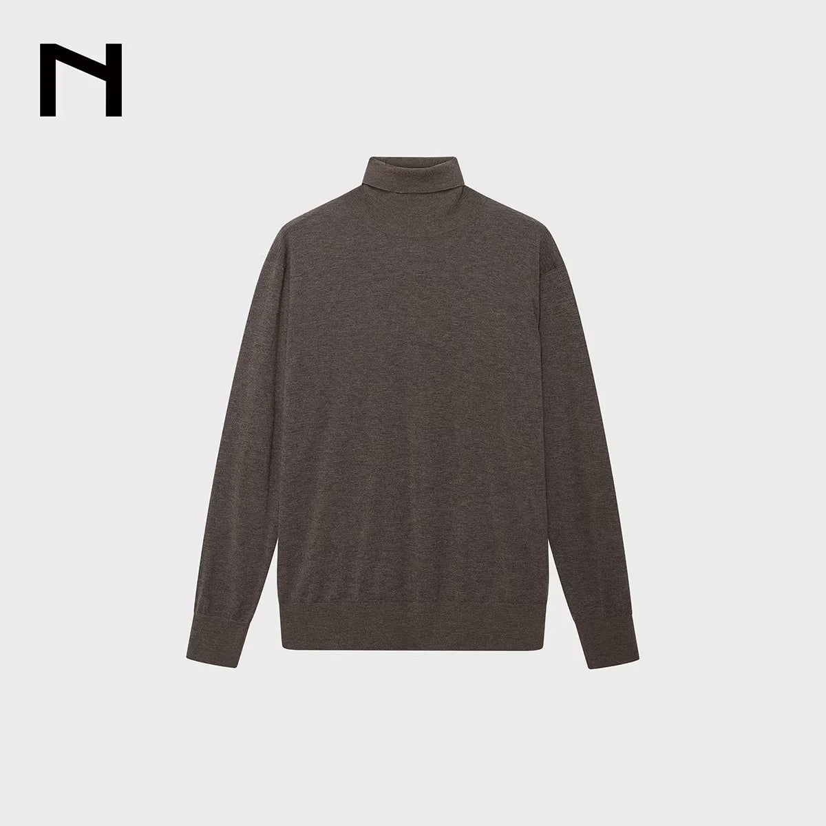 NANS Menswear Fine-Spun Cashmere Turtleneck Knit Base Layer