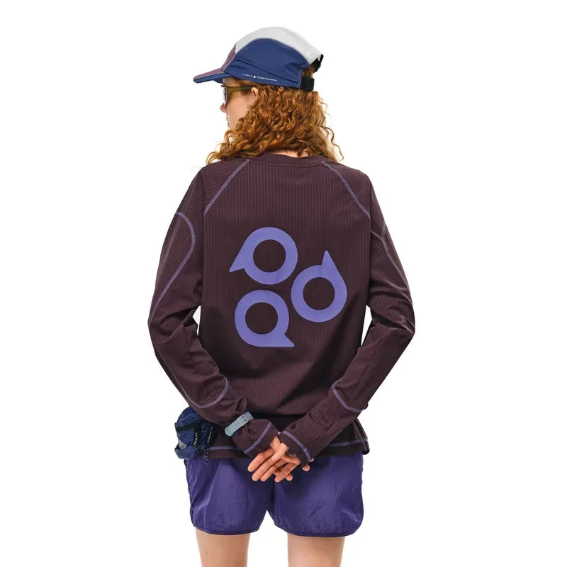 FPA Men's Quick-Dry Long-Sleeve Sports T-Shirt with Contrast Stitching