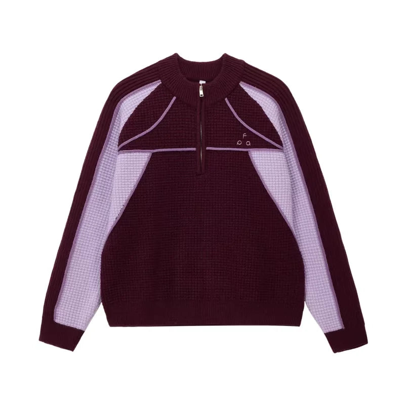 FPA Men's Half-Zip Colorblock Knit Pullover Sweater