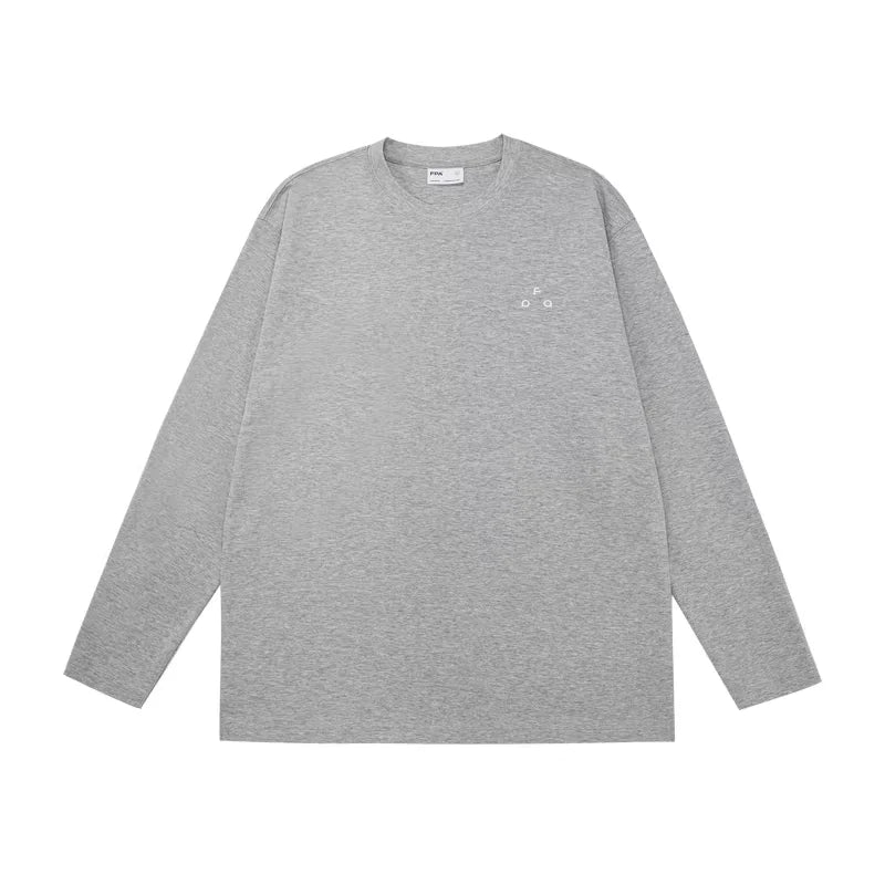 FPA Men's Heavyweight Long Sleeve Crew Neck T-Shirt - Breathable Cotton Activewear