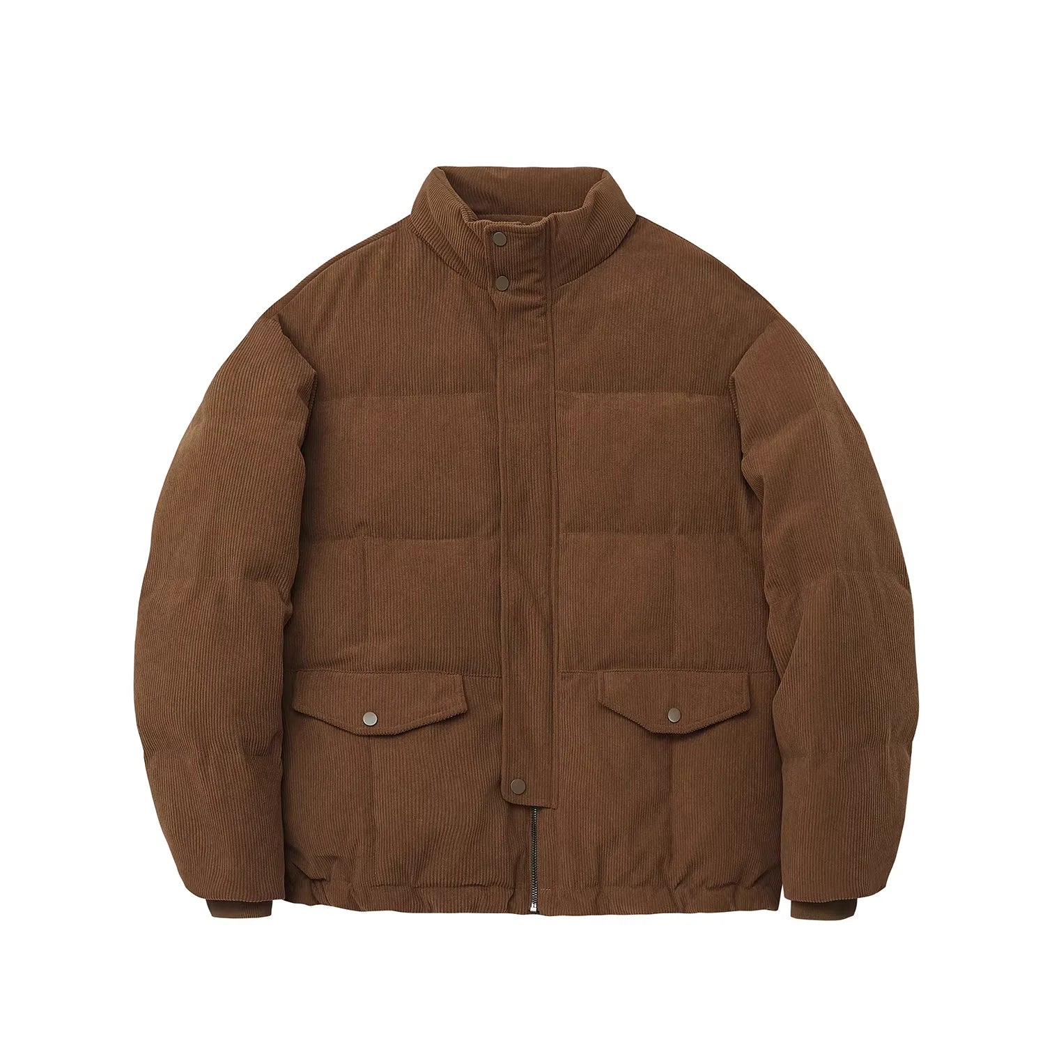 NANS Menswear Men's Vintage Corduroy Quilted Puffer Jacket