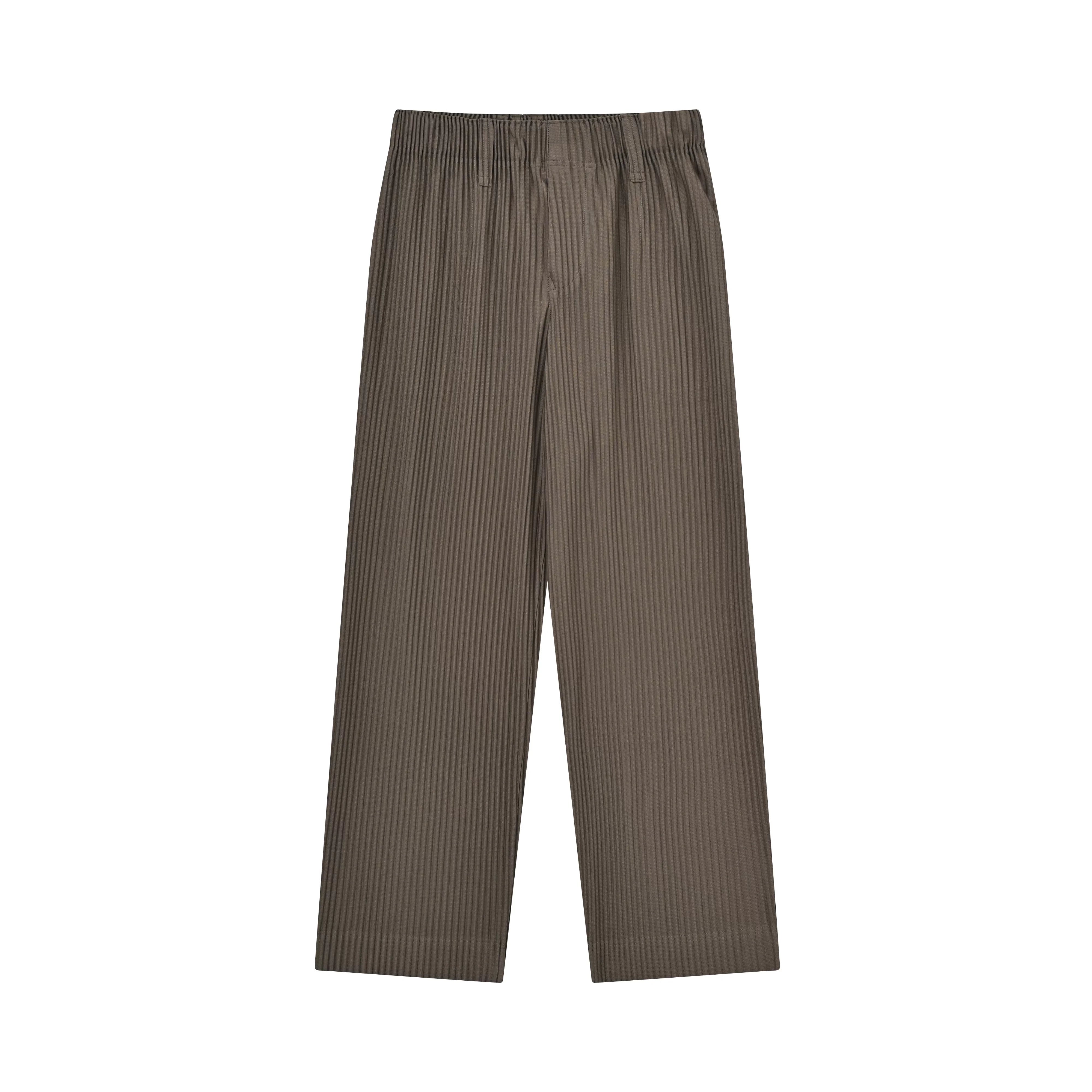 Roolrren homme Men's Pleated Flowing Straight-Leg Pants