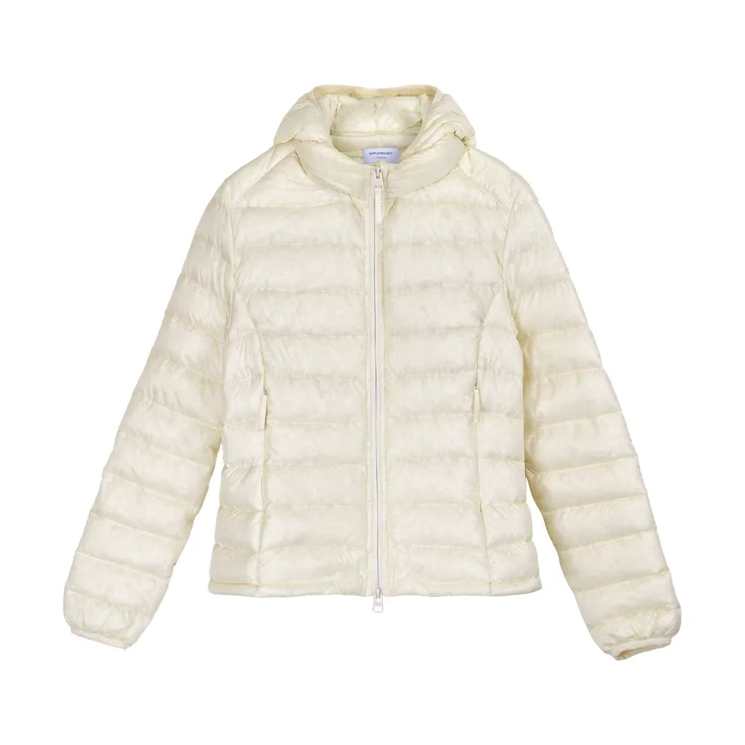 Simple Project Unisex 2-Way Goose Down Jacket with Detachable Hood