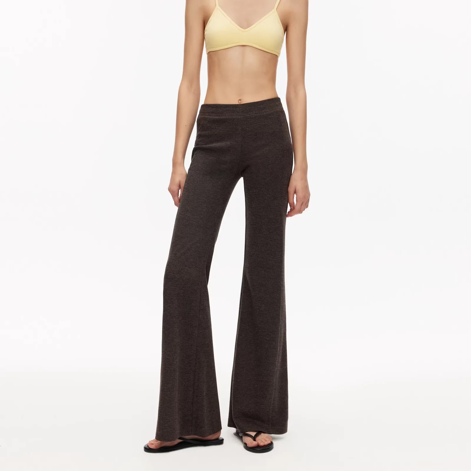 PUKI Slim Fit Ruched Stand Collar Sports and Lounge Set