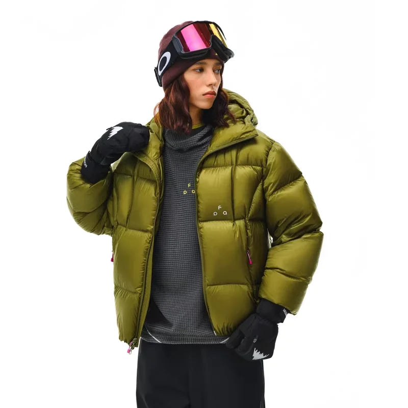 FPA Men's 800 Fill Power Hooded Down Jacket - Water-Repellent and Winter-Ready