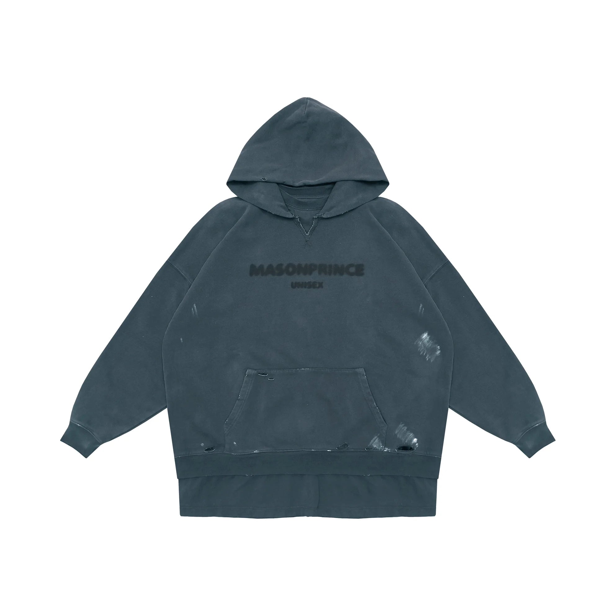 MASONPRINCE Unisex Layered Washed Sweatshirt and Wide-Leg Pants Set