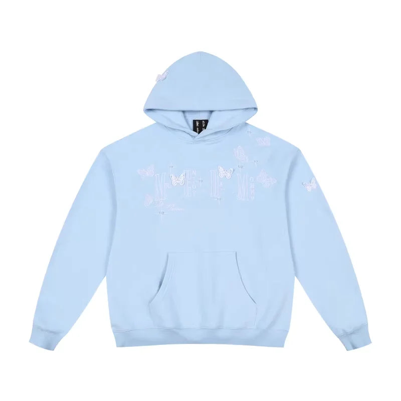 MEDM 3D Butterfly Graphic Oversized Hoodie for Autumn
