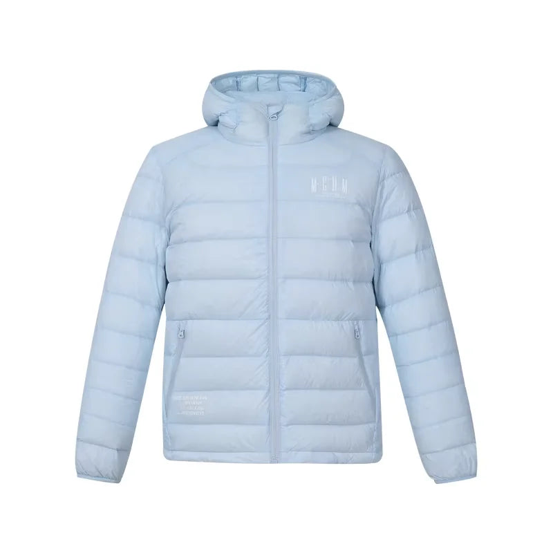 MEDM Lightweight Hooded Down Puffer Jacket – Waterproof and Warm for Winter Outdoors