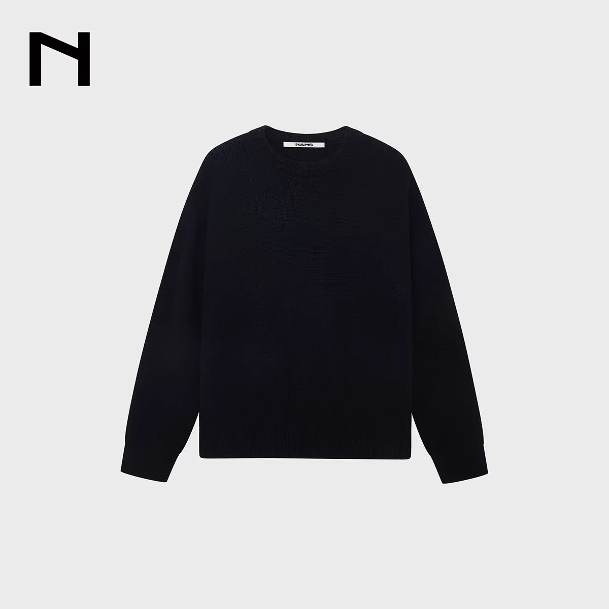NANS Menswear Ultra-Fine Merino Wool Cashmere Crew Neck Sweater