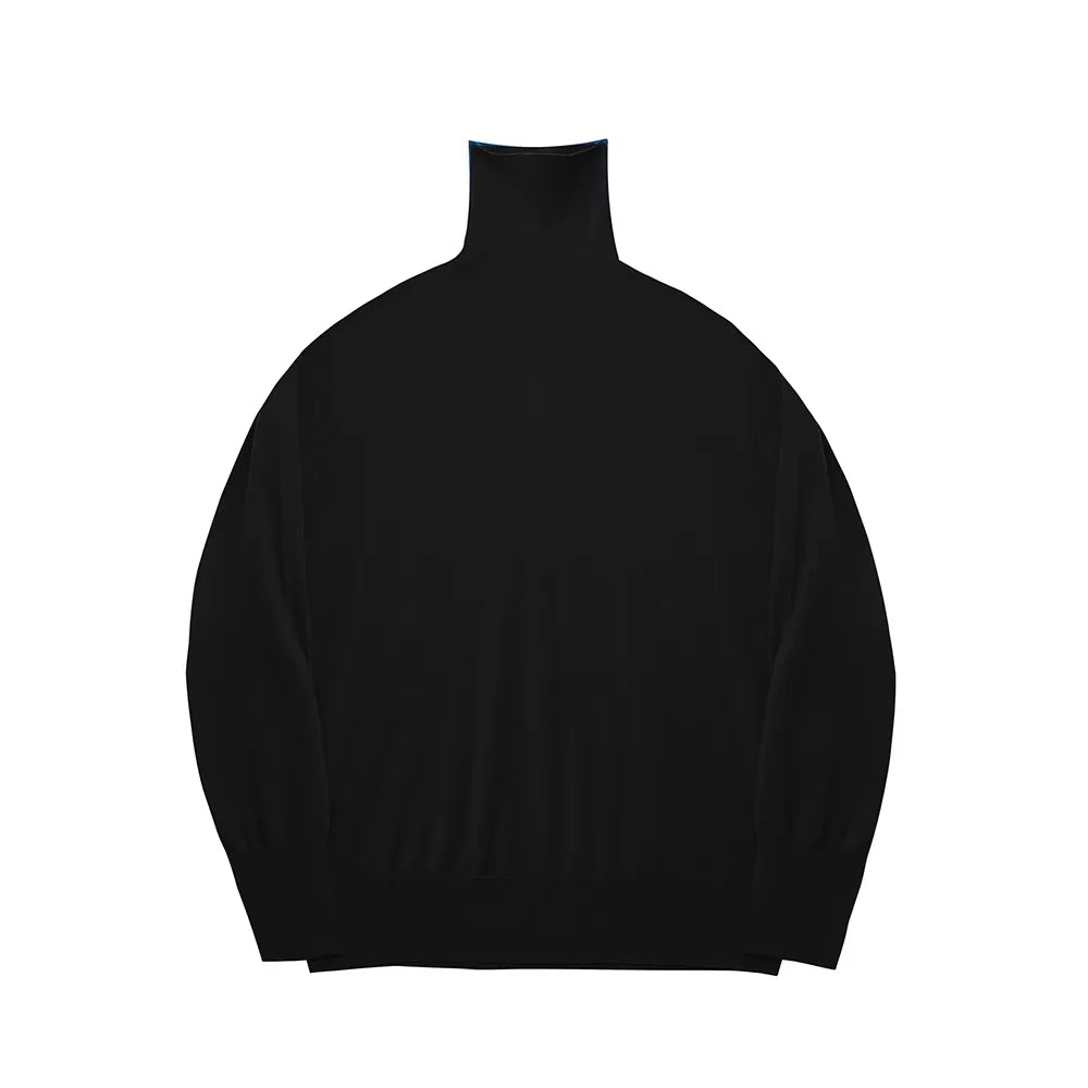 NANS Menswear Merino Wool Lightweight Turtleneck Base Layer