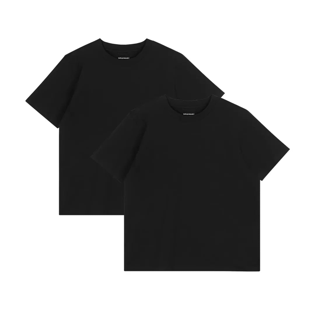 Simple Project Men's Cotton Short Sleeve Crew Neck T-Shirt