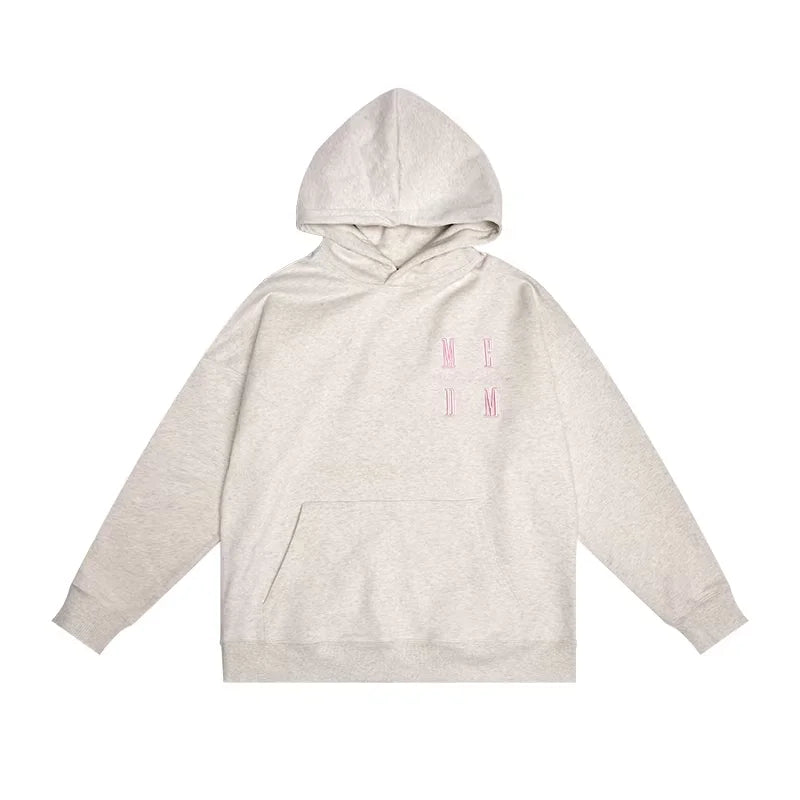MEDM Unisex Oversized Embroidered Hoodie – Street Style Pullover