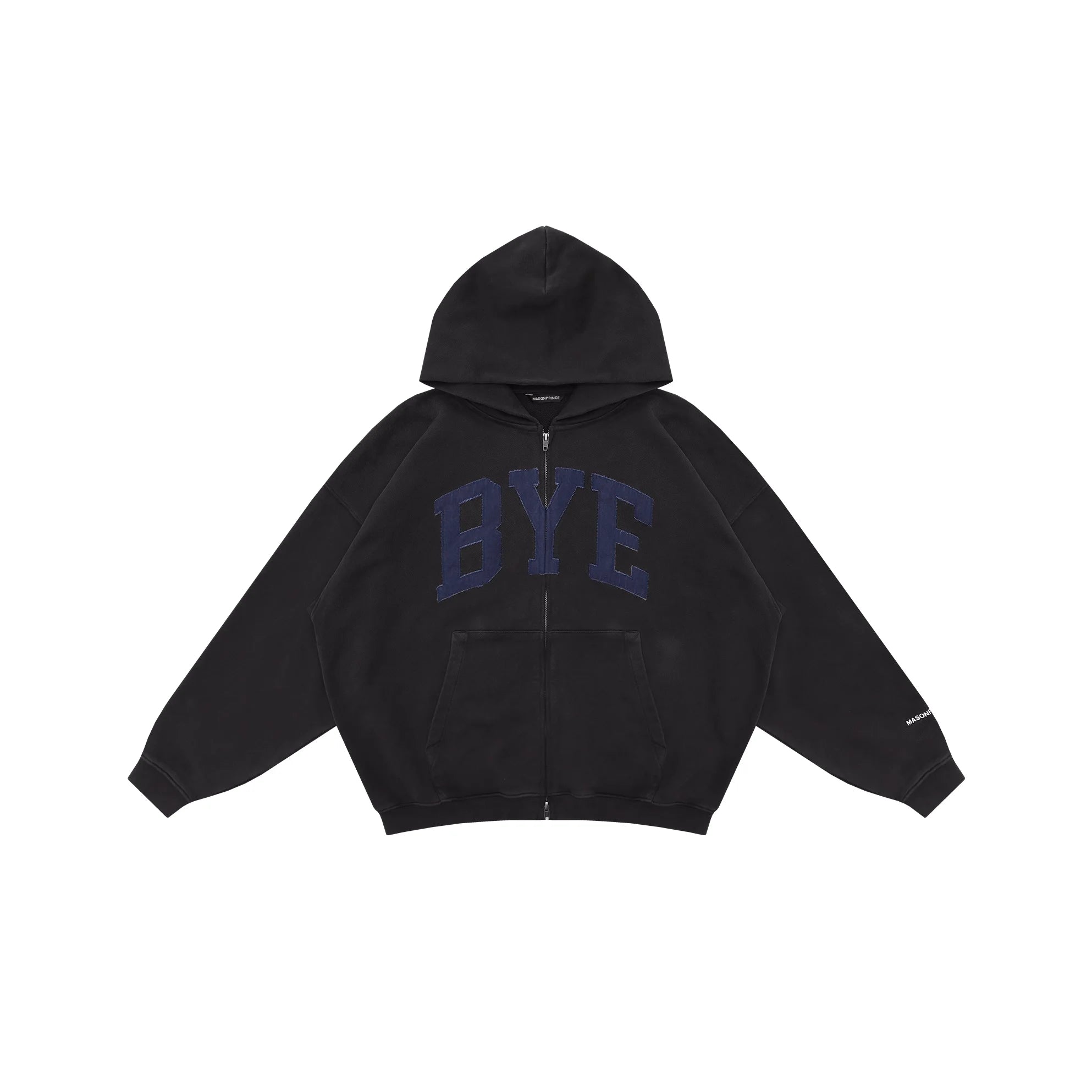 MASONPRINCE Oversized Vintage Hoodie with Bold Letter Print