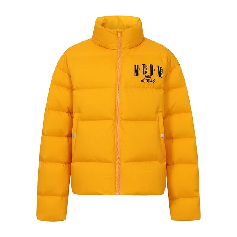 MEDM Men's Oversized Duck Down Puffer Jacket - Winter Warmth and Vintage Style