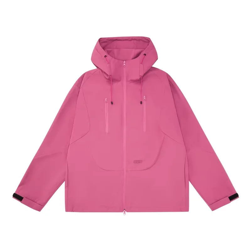 FPA Double-Zip Windproof Hooded Jacket for Couples