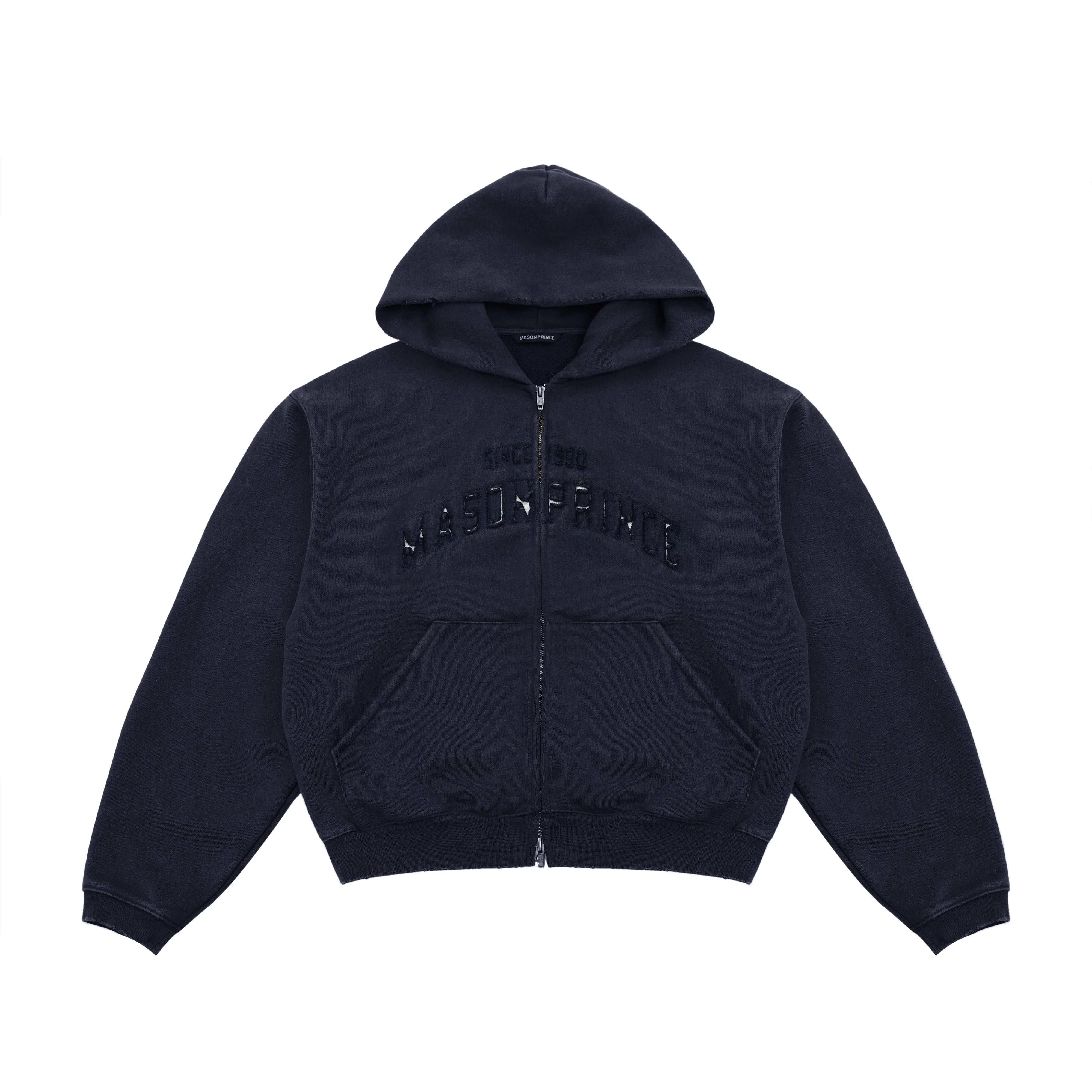 MASONPRINCE Unisex Navy Appliqué Hoodie and Jogger Set