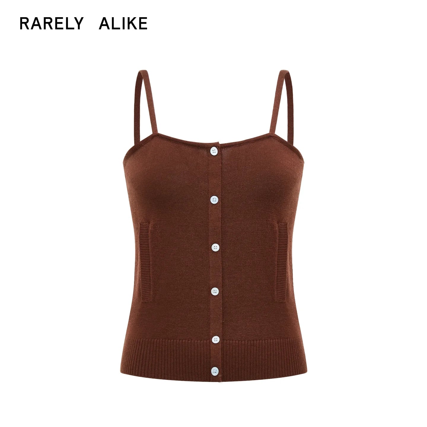 RARELY ALIKE Argyle Knit Cardigan and Camisole Set