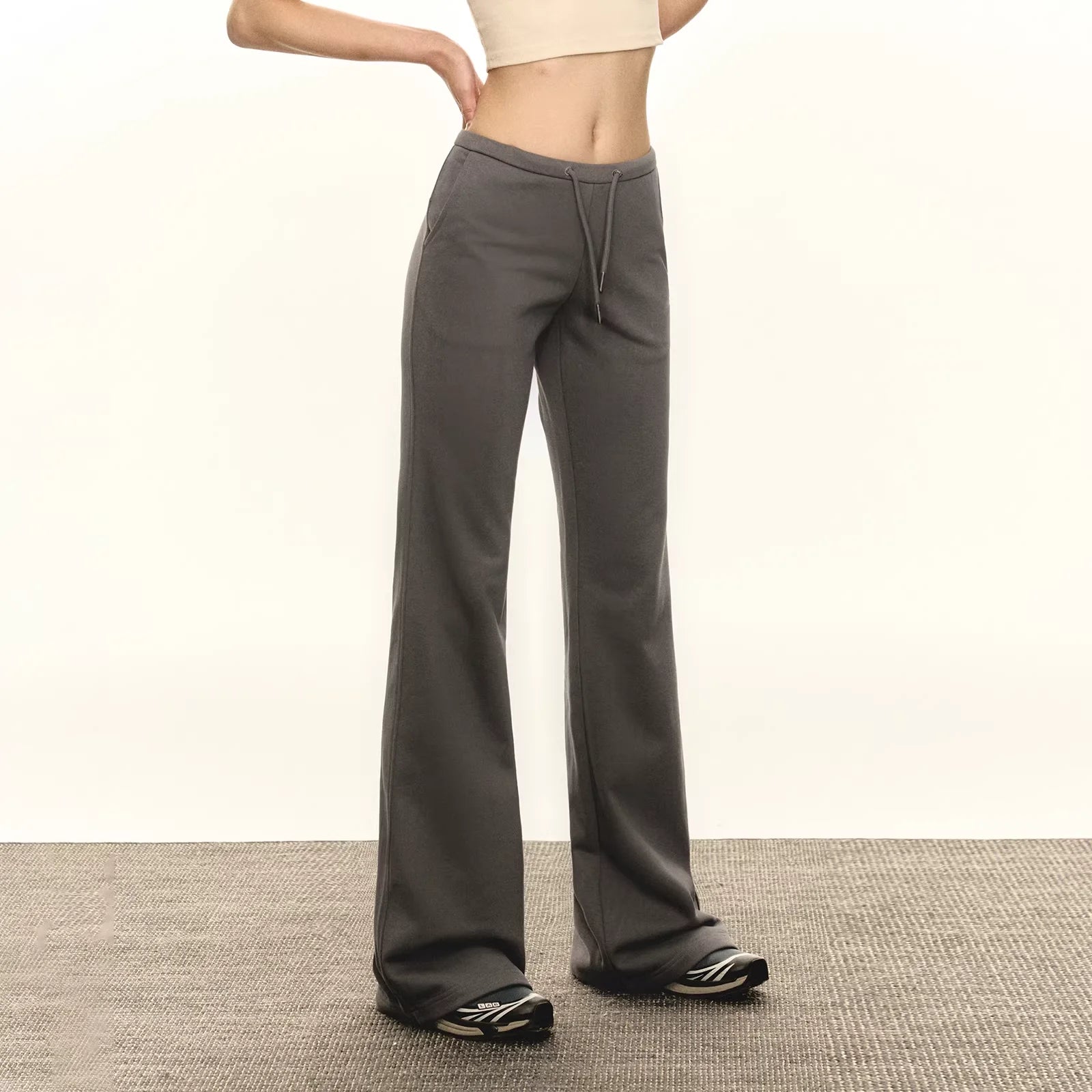 ARISEISM Women's High-Waisted Flared Yoga Sweatpants - Fall Casual Bell-Bottom Pants