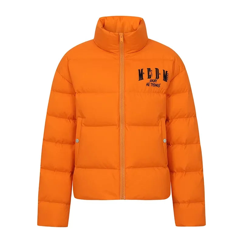 MEDM Men's Oversized Duck Down Puffer Jacket - Winter Warmth and Vintage Style