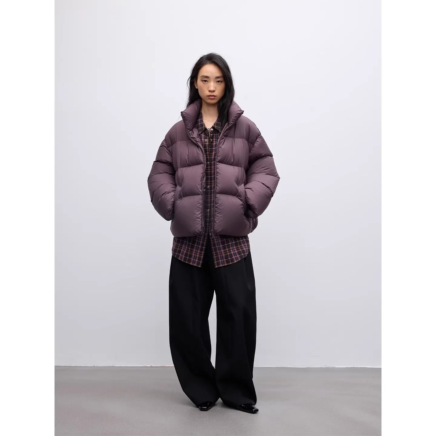 RandomPiece Oversized 6-Hour Golden White Duck Down Winter Puffer Jacket