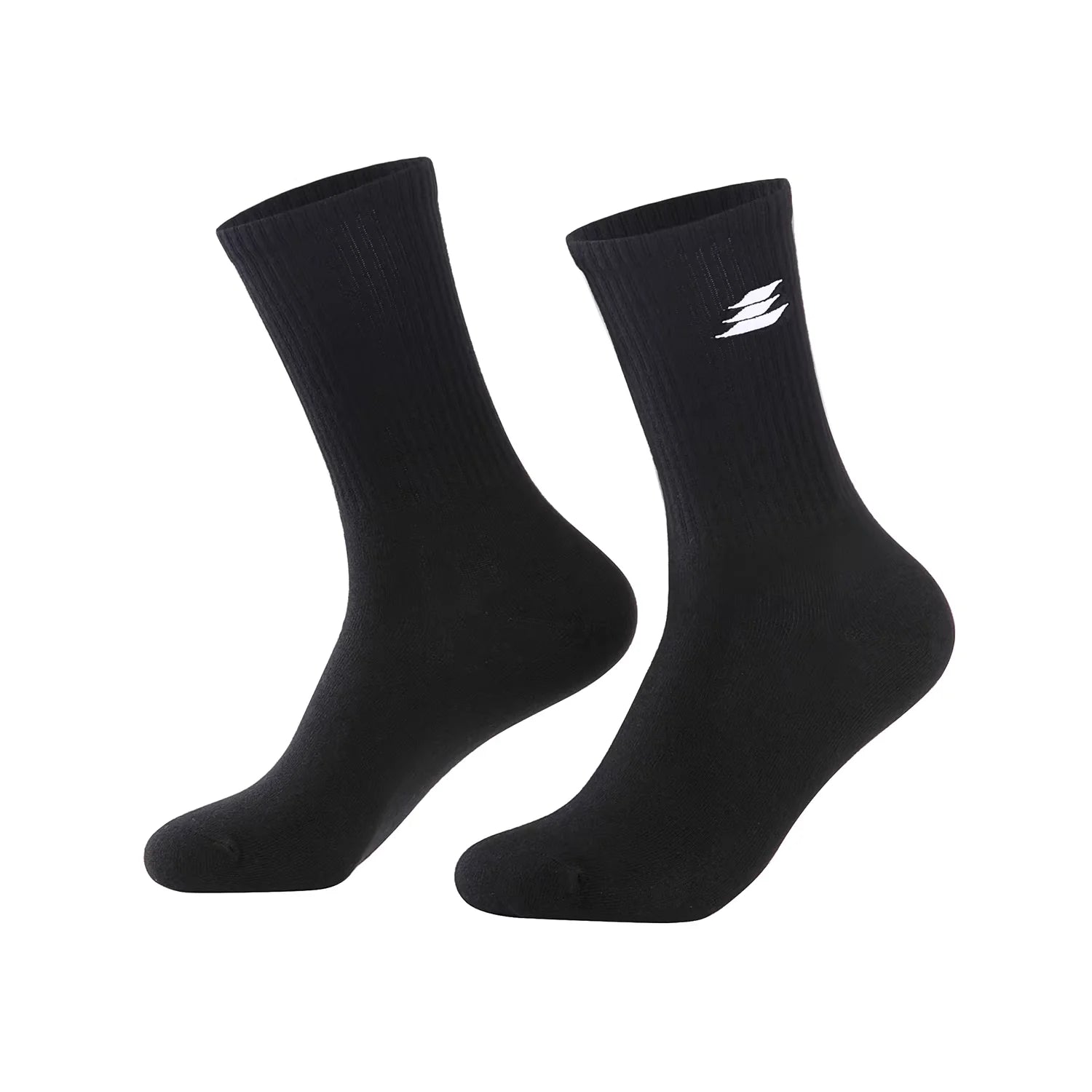 LOSTCTRL Unisex Mid-Calf Cotton Sports Socks - 2 Pairs
