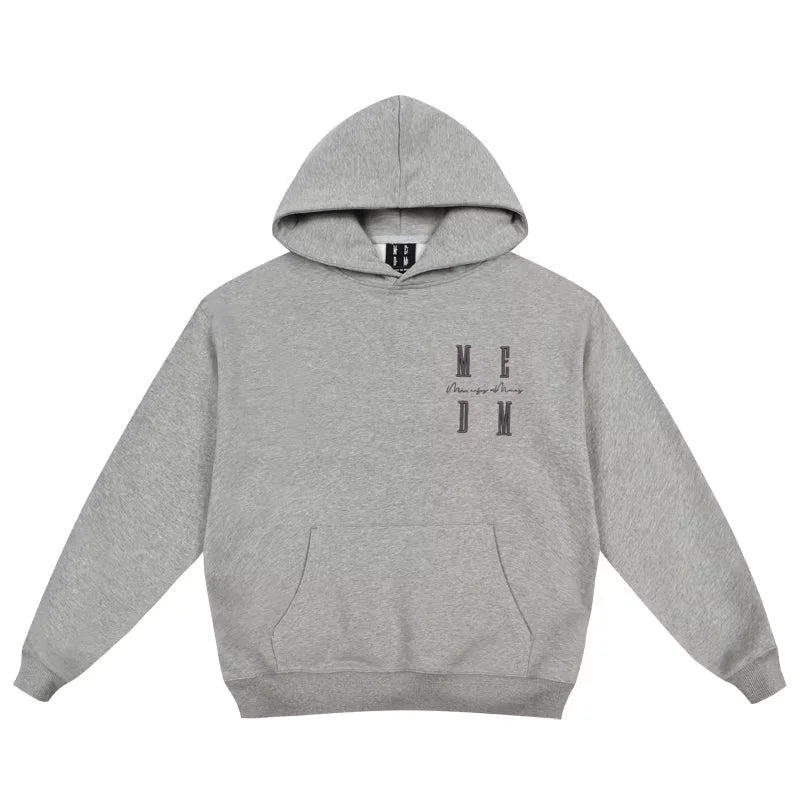 MEDM Unisex Oversized Embroidered Hoodie – Street Style Pullover